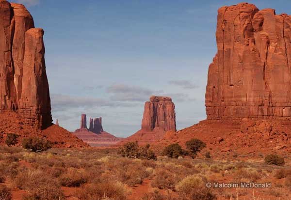 Rock formations at John Ford’s Point, Monument Valley, Arizona 